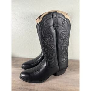 Ariat Black Floral Heeled Boots
